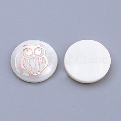 Freshwater Shell Cabochons&nbsp;BSHE-S622-06