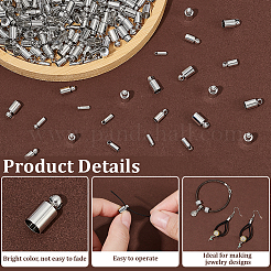 160Pcs 4 Styles Brass Cord Ends&nbsp;KK-PH0011-71