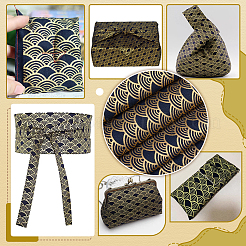 Fish Scales Pattern Japanese-style Cotton Fabric&nbsp;DIY-WH0579-98A