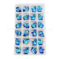 96Pcs Electroplate Glass Beads Strands&nbsp;EGLA-T008-027C