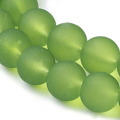Baking Paint Transparent Glass Bead Strands&nbsp;GLAA-S031-4mm-34