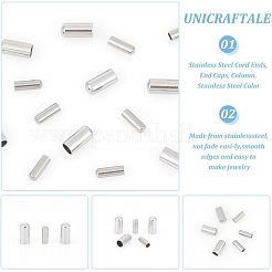 304 Stainless Steel Cord Ends&nbsp;STAS-UN0011-82P