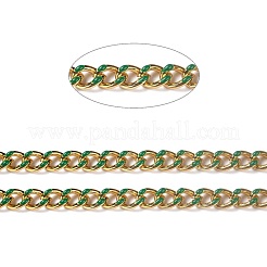 Golden Brass Enamel Curb Chain&nbsp;CHC-H103-07D-G