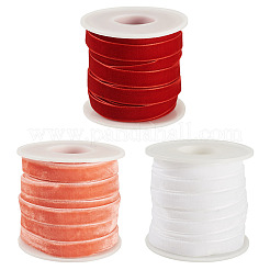 30 Yards 3 Colors Single Face Velvet Ribbon&nbsp;SRIB-TA0001-33A