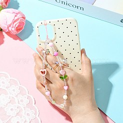 プラスチック携帯ストラップ1個  モバイルアクセサリーの装飾  蝶結び  カラフル  190mm&nbsp;MOBA-SZ0001-19