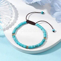 Natural Howlite Braided Bead Bracelets&nbsp;BJEW-JB11114-01