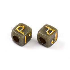 Plating Acrylic Beads&nbsp;OACR-N140-01G-P