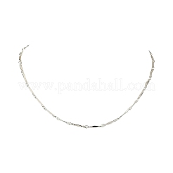 304 Stainless Steel Twisted Bar Chains Necklaces&nbsp;NJEW-JN05264