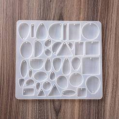 DIY Geometric Shape Pendant Silicone Molds&nbsp;DIY-E057-03