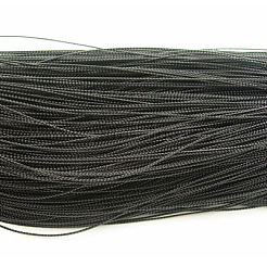 メタリック糸  刺しゅう糸  染め  ブラック  0.8mm&nbsp;X-AS011Y