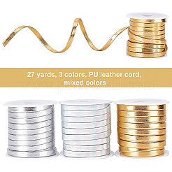 27Yards 3 Colors PU Leather Cord&nbsp;LC-BC0001-03