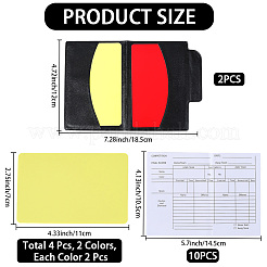 Football Referee PU Leather Book&nbsp;AJEW-WH20121-15B