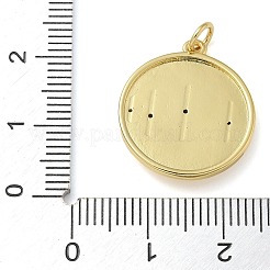 Rack Plating Brass Micro Pave Cubic Zirconia Pendants&nbsp;KK-K392-19A-G