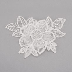 Milk Fiber Lace Embroidery Costume Accessories&nbsp;DIY-WH0019-55