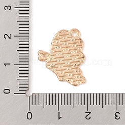 合金エナメルチャーム  ライトゴールド  バタフライチャーム  ピンク  20x16x1.5mm  穴：1.6mm&nbsp;ENAM-Z010-13A-KCG