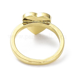 Heart Alloy Enamel Finger Rings&nbsp;LS-RJEW-Z008-22LG