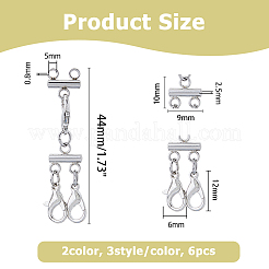 Multi-Strand 304 Stainless Steel Lobster Claw Clasps&nbsp;FIND-HS00001