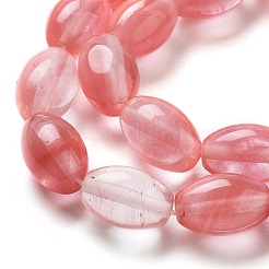 Cherry Quartz Glass Beads Strands&nbsp;G-B106-B02-01