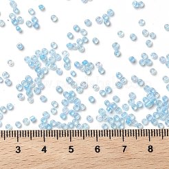 375g15色ガラスシードビーズ  透明色の虹  ラウンド  ミックスカラー  12/0  1.5~2.5x1.5~2mm  穴：0.5~1mm  25 G /カラー&nbsp;SEED-JP0004-05-2mm