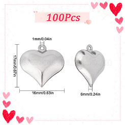 100Pcs 316 Surgical Stainless Steel Pendants&nbsp;STAS-SC0004-47