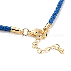 Braided Round Imitation Leather Bracelets Making&nbsp;BJEW-H610-01G-15