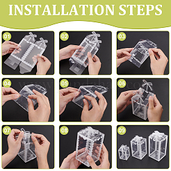 36Pcs 3 Styles Transparent PVC Box&nbsp;CON-BC0007-45
