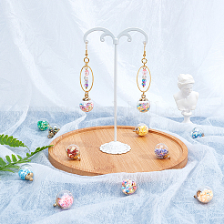 DIY Globe Dangle Earring Making Kits&nbsp;DIY-PH0013-05G