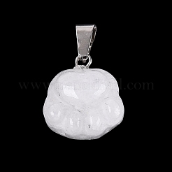 Natural & Synthetic Mixed Gemstone Carved Pendants&nbsp;G-Q608-01