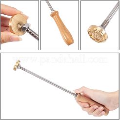 Stamping Embossing Soldering Brass with Stamp&nbsp;AJEW-WH0113-15O