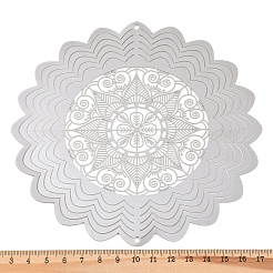201 Stainless Steel 3D Rotating Hanging Wind Spinner&nbsp;STAS-B122-01P-10