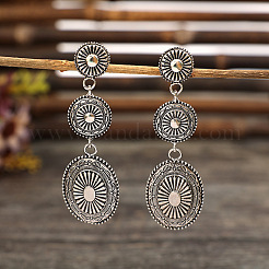 Alloy Dangle Stud Earrings&nbsp;FS-WGBC769-01