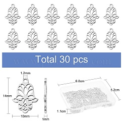 30Pcs 201 Stainless Steel Pendants&nbsp;STAS-CJ0002-36