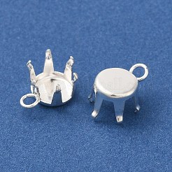 Ion Plating(IP) 304 Stainless Steel Charms Rhinestone Claw Settings&nbsp;STAS-U025-02B-S