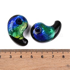 Luminous Handmade Silver Foil Lampwork Beads&nbsp;LAMP-F022-05F