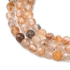 Natural Rutilated Quartz Beads Strands&nbsp;G-D314-A01-2mm
