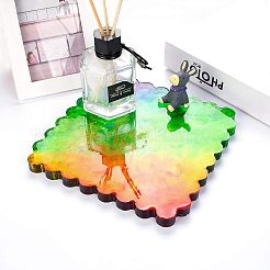 振られたカップ パッドのシリコーン型  使い捨てのプラスチック製トランスファーピペットとラテックスフィンガーコット  帯電防止ピンセットと徐々に変化するキャンディスタイルのフレーク  ミックスカラー  185x14mm&nbsp;DIY-OC0002-04