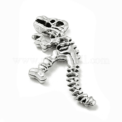 合金のチベット風チャーム  ハロウィンモチーフ  ニッケル  恐竜  22.5x30.5x3mm  穴：1mm&nbsp;TIBE-Q098-08B