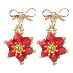 Brass Dangle Stud Earrings&nbsp;EJEW-MZ00678