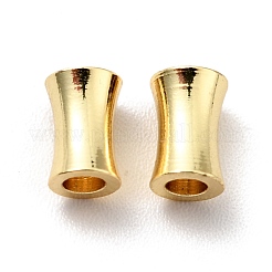 真鍮ビーズ  カドミウムフリー＆鉛フリー  コラム  18KGP本金メッキ  6x4mm  穴：2mm&nbsp;KK-G416-02G