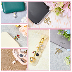 5Pcs PVC Mobile Dustproof Plugs and Iron Cell Phone Holder Stand&nbsp;HJEW-SW00320