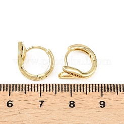 真鍮製フープピアス  葉  18KGP本金メッキ  11.5x12x7.5mm&nbsp;EJEW-D348-27G
