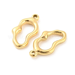 304ステンレスペンダント  ハートチャーム  18KGP本金メッキ  20.5x10.5x3mm  穴：1.4mm&nbsp;STAS-I202-23G