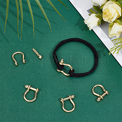 5Pcs Brass D-Ring Anchor Shackle Clasps&nbsp;KK-UN0005-60