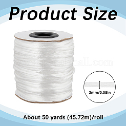 1 Roll Nylon Satin Rattail Cords&nbsp;NWIR-SC0002-03