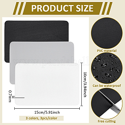 9Pcs 3 Colors PVC Repair Patch&nbsp;DIY-BC0016-78