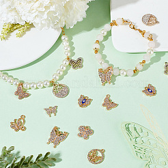 45Pcs 9 Styles Alloy Pendants&nbsp;ALRI-PH0001-30