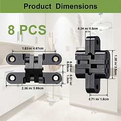 Stainless Steel Hidden Hinges&nbsp;FIND-WH0366-496EB-02