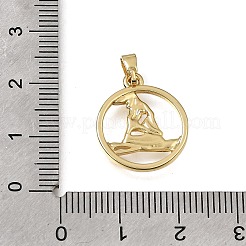 Brass Pendants&nbsp;KK-CBAA632-15G