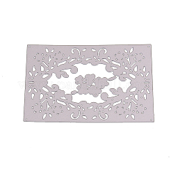 Rectangle with Flower Frame Carbon Steel Cutting Dies Stencils&nbsp;DIY-F028-33