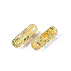 Picasso Transparent Glass Bugle Beads&nbsp;SEED-N010-02A-04